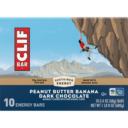 미국직구 클리프바 (4 pack)  BAR Energy Protein Bars, Peanut Butter Banana with Dark Chocolate, 10ct