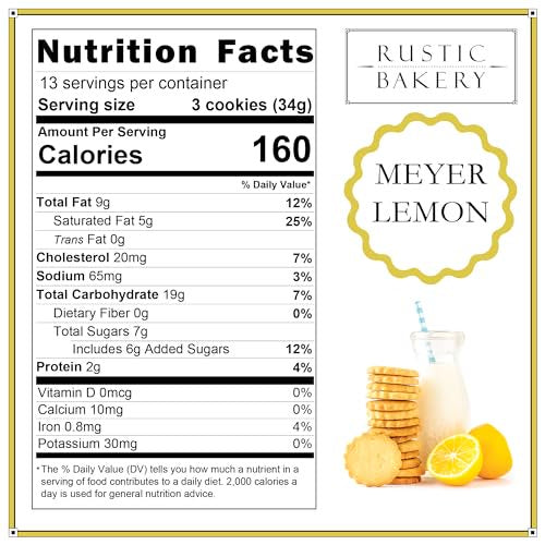 미국직구 Rustic Bakery Meyer 과자 113g 4팩 / Rustic Bakery Meyer Lemon Shortbread Cookies, 113g T 2