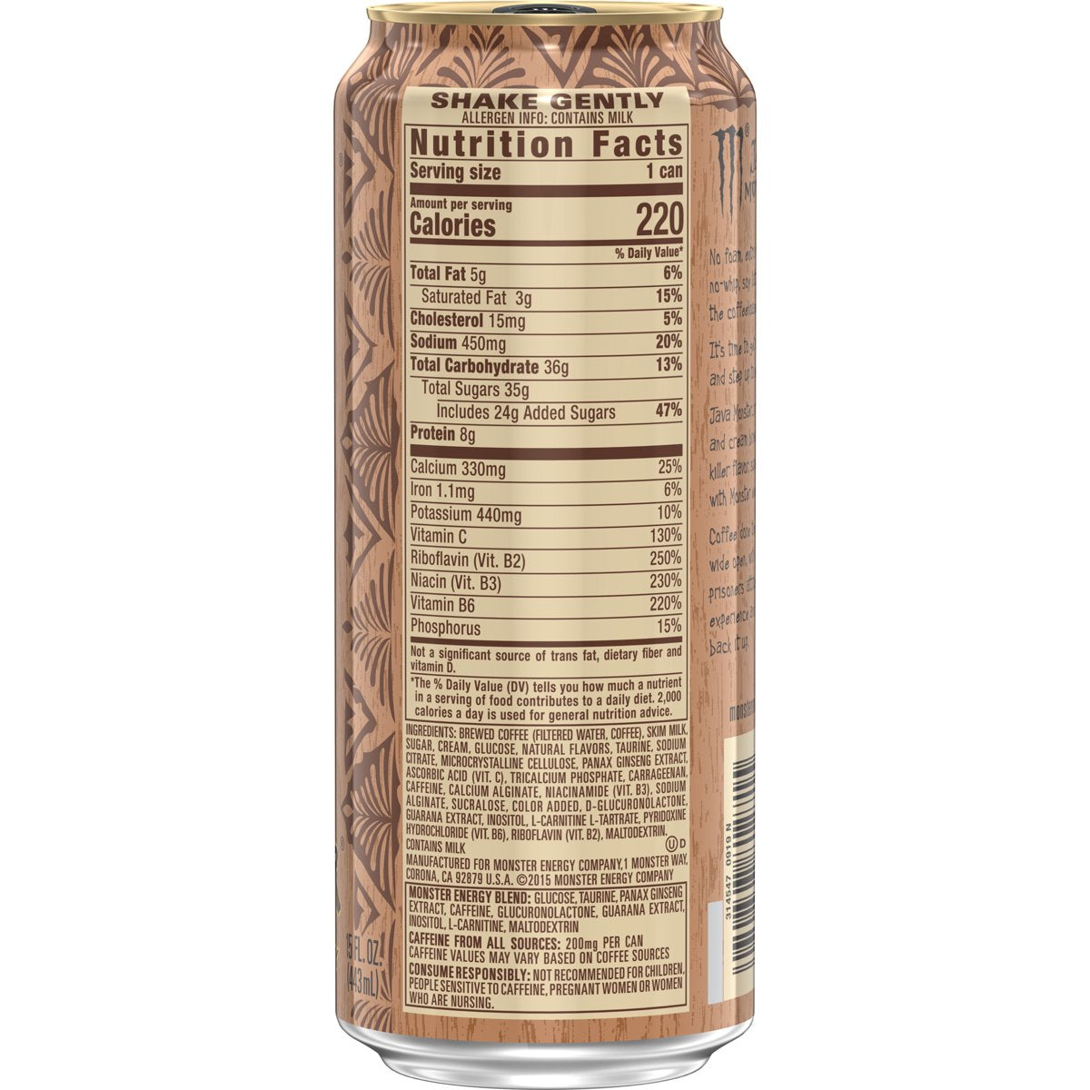 미국직구 Monster Energy Java 커피 444ml 2팩 / Monster Energy Java, Loca Moca, Energy + Coffee, En 4