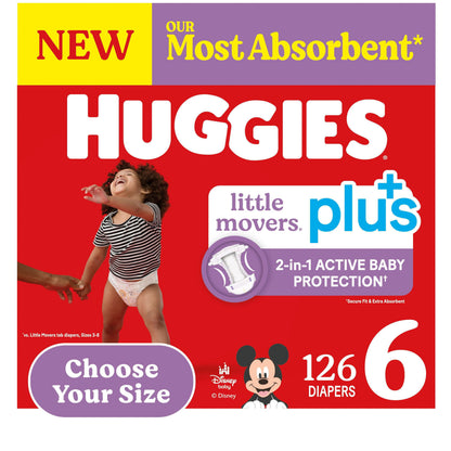미국직구 하기스 리틀무버스 플러스 기저귀 / Huggies Little Movers Plus Baby Diapers