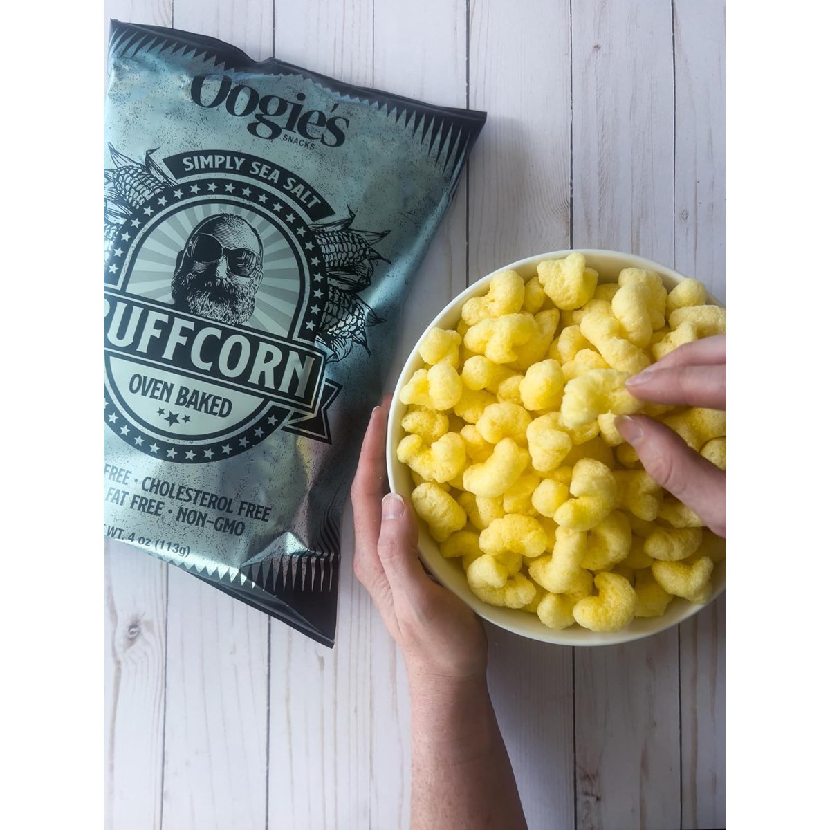 미국직구 Oogie's Snacks Gluten-Free 113g / Oogie's Snacks Gluten-Free Simply Sea Salt Puffcorn 4