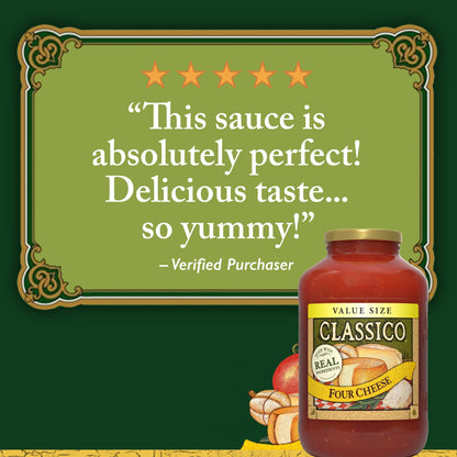 미국직구 클라시코 Four Cheese Pasta Sauce Value Size, 44 oz Jar