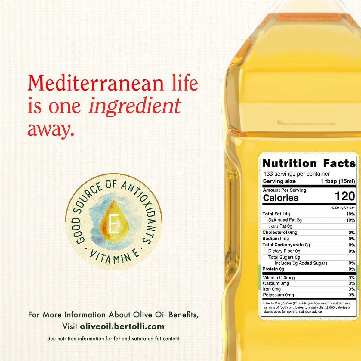 미국직구 Bertolli Extra Light 2.0L / Bertolli Extra Light Olive Oil, 2.0L 2
