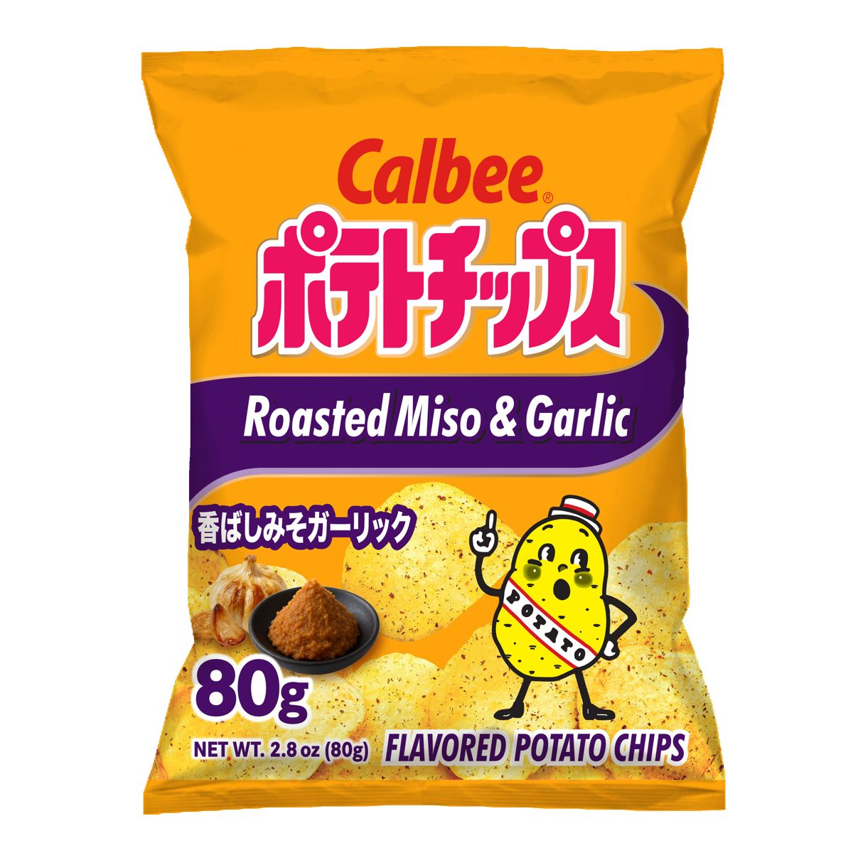 미국직구 Calbee Potato Chips 79g 6팩 / Calbee Potato Chips, Roasted Miso & Garlic, 79g (6-Pack) 3