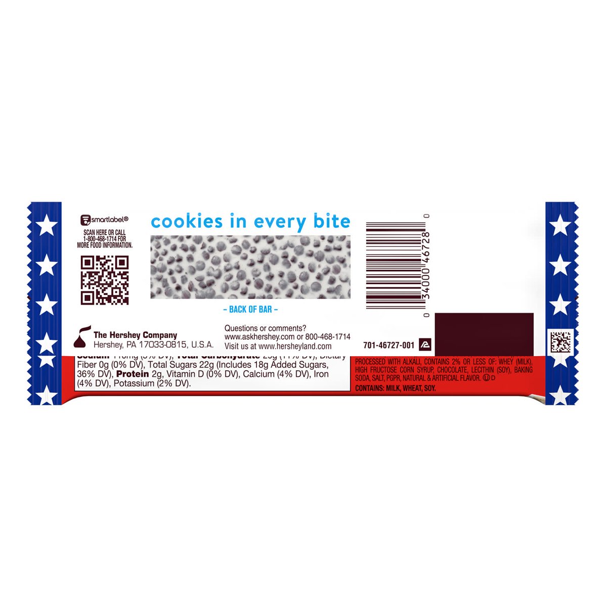 미국직구 Hershey's 캔디 44g 2팩 / Hershey's Cookies 'n' Creme Full Size Candy Bar, 44g, 2 Pack Bu 3