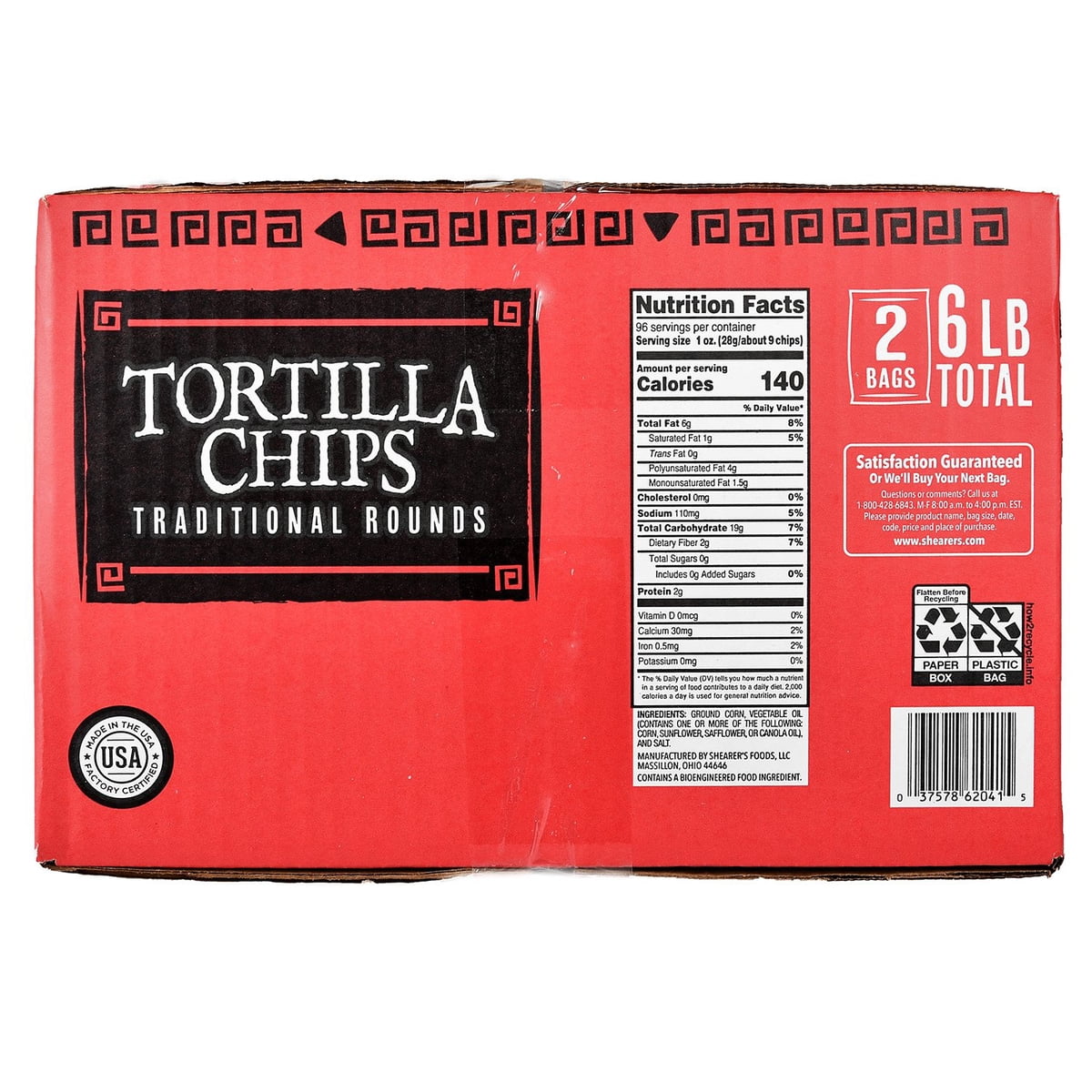 미국직구 Shearer's Foods Round 1.4kg / Shearer's Foods Round Tortilla Chips, 2 pk., 1.4kg 2