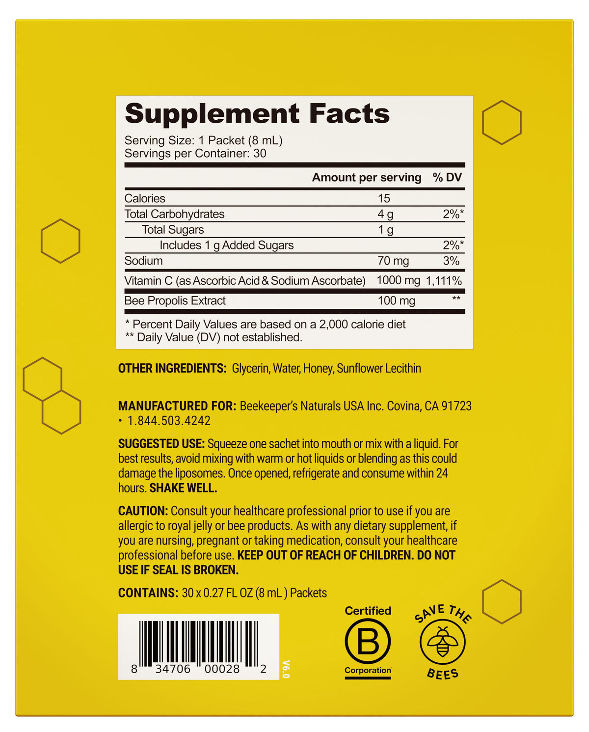 미국직구 Beekeeper's Naturals Propolis 비타민 x2 / Beekeeper's Naturals Propolis Liposomal Vitami 4