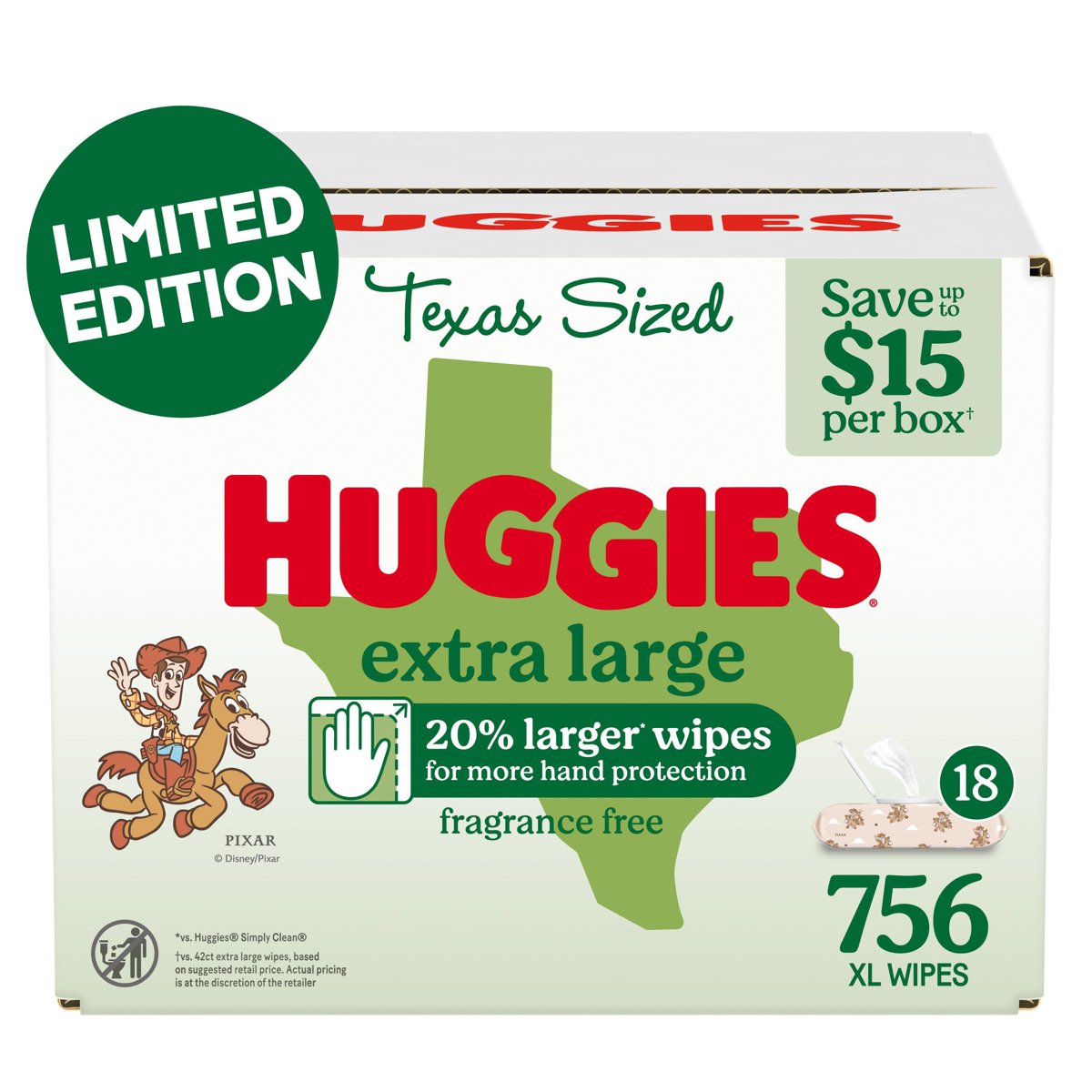 미국직구 Huggies Extra Large 756팩 / Huggies Extra Large Baby Wipes, 18 Flip-Top Packs, 756 ct. 1