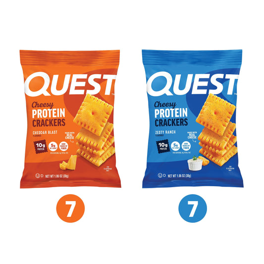 미국직구 Quest Cheesy 과자 10g 14팩 / Quest Cheesy 10g Protein Crackers Variety Pack, 14 ct. 2