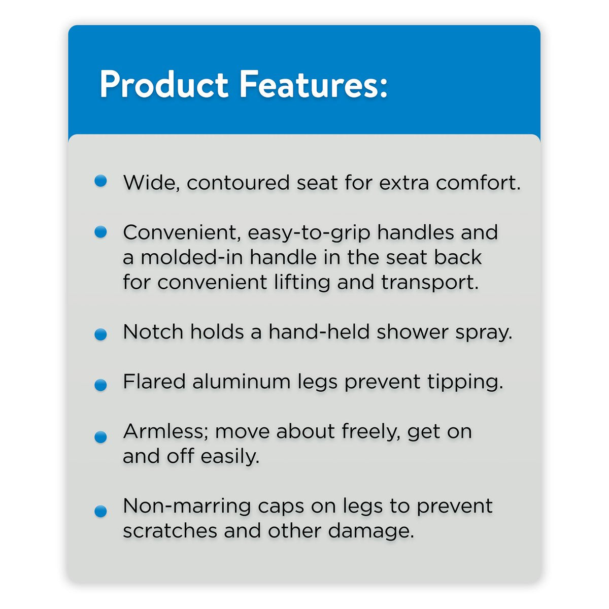 미국직구 Equate Bath & / Equate Bath & Shower Chair with Back – 350 lb Capacity, for Elderly & 3