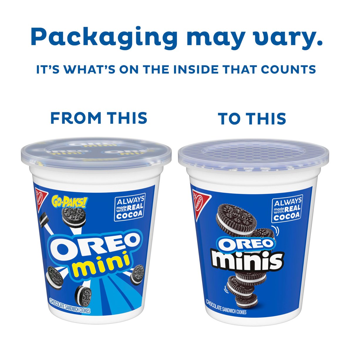 미국직구 3 Pack Oreo 초콜릿 99g 3팩 / 3 Pack | Oreo Minis Chocolate Sandwich Cookies, 12 - 99g Sna 4