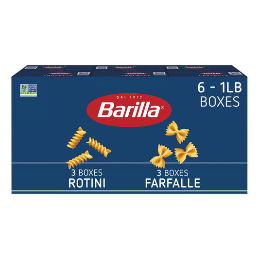 미국직구 Barilla Pasta Rotini / Barilla Pasta Rotini & Farfalle, Variety Pack, 1 lb., 6 pk. 1