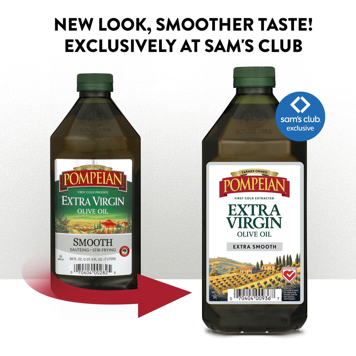미국직구 Pompeian Extra Smooth 2.0L / Pompeian Extra Smooth Extra Virgin Olive Oil, 2.0L 4