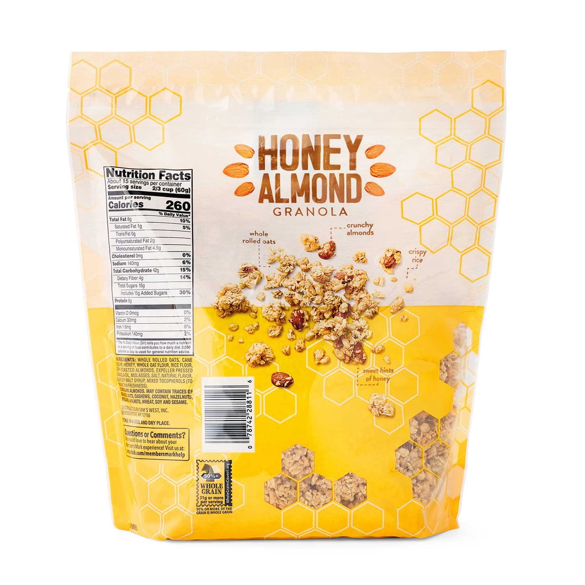 미국직구 멤버스마크 견과 907g / Member's Mark Honey Almond Granola, 907g 4