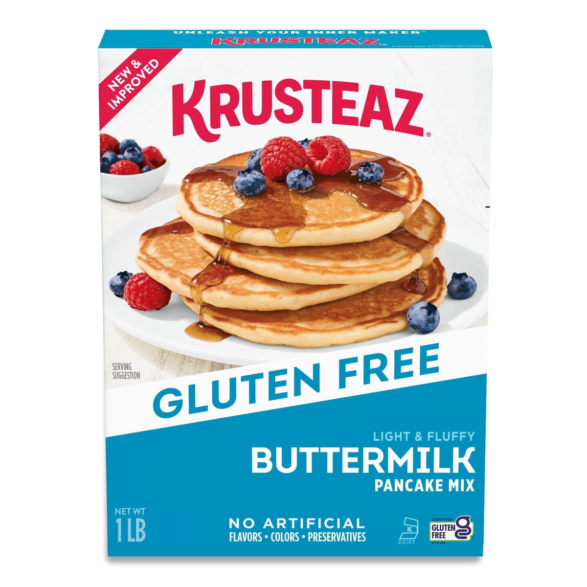 미국직구 Krusteaz Gluten Free 473ml / Krusteaz Gluten Free Buttermilk Pancake Mix, 473ml, 3 pk 3