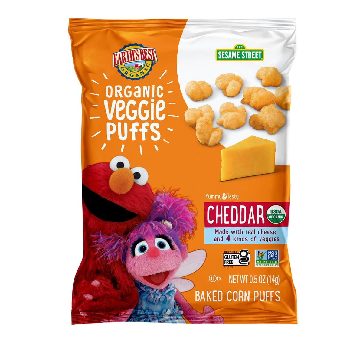 미국직구 Earths Best 1.4kg 16팩 / Earths Best Organic Cheddar Veggie Puffs, .1.4kg, 16 ct. 7