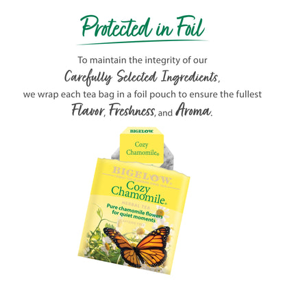 미국직구 비글로우 Cozy Chamomile, Herbal Tea Bags, 20 Count
