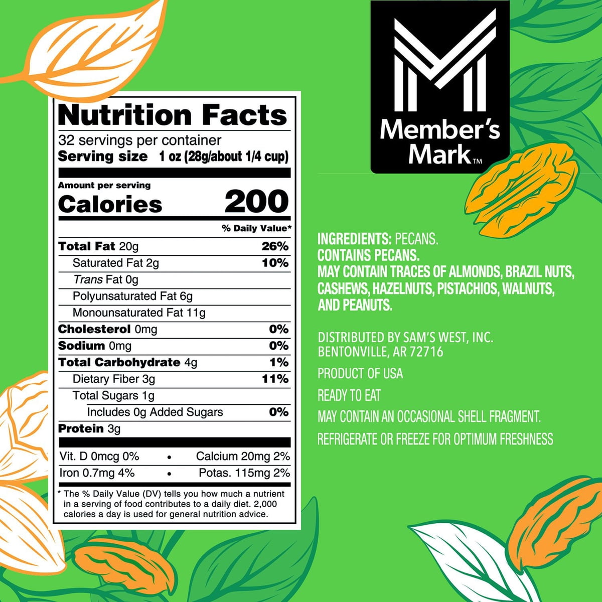 미국직구 멤버스마크 견과 907g / Member's Mark Natural Pecan Halves, 907g 3