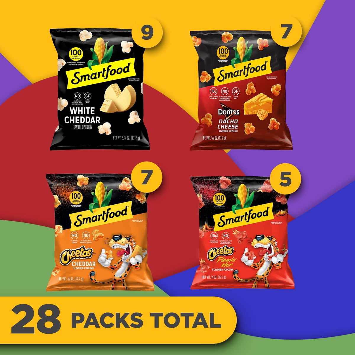 미국직구 Smartfood Back to 496g / Smartfood Back to School Popcorn, Variety Pack, 496g, 28 pk. 4