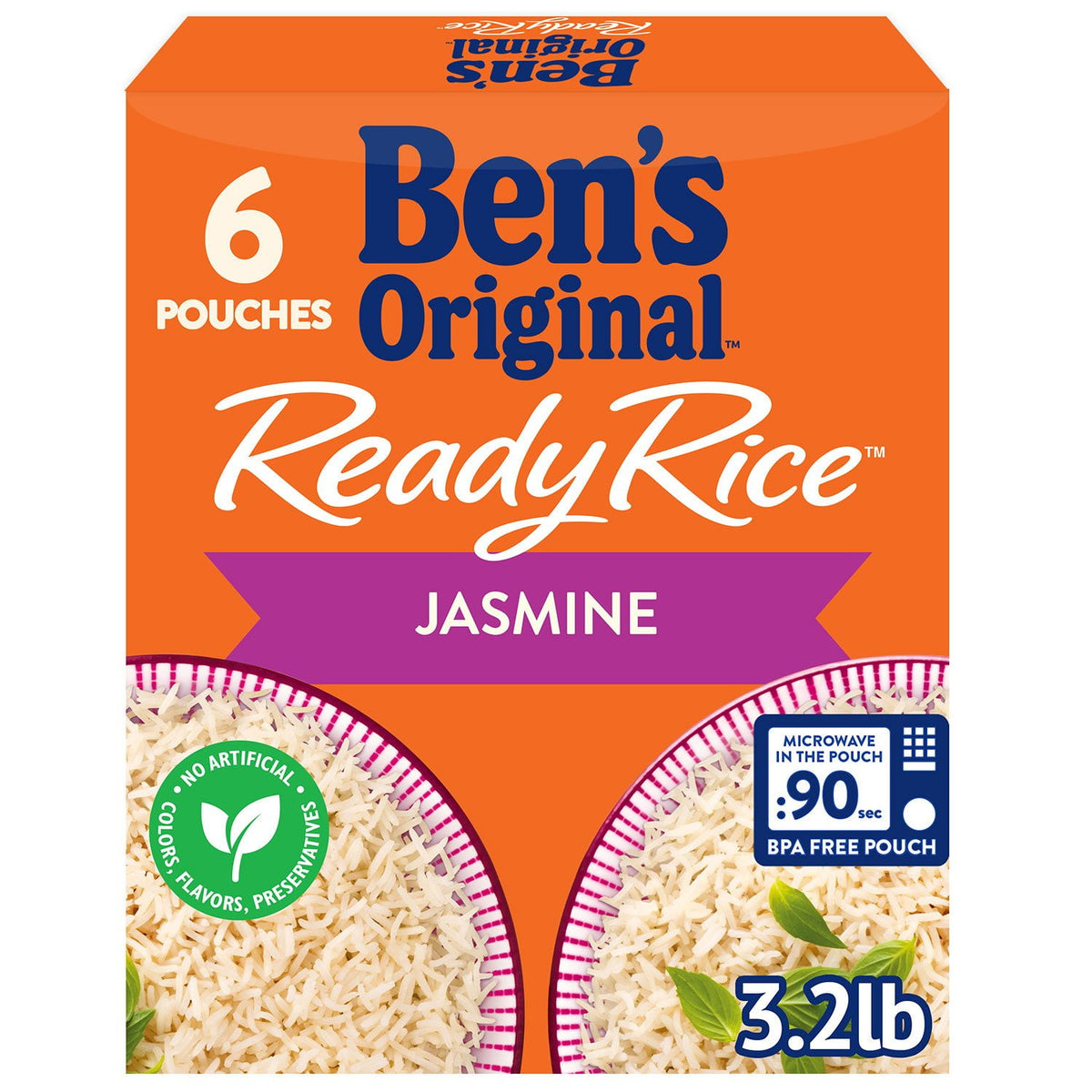 미국직구 Ben's 241g / Ben's Original Ready Jasmine Rice, 241g, 6 pk. 1
