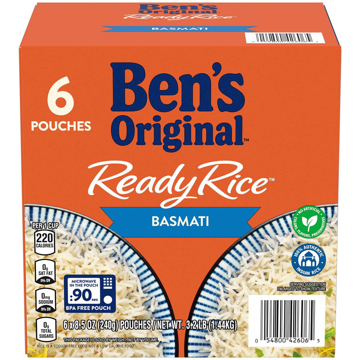 미국직구 Ben's 241g / Ben's Original Ready Rice Basmati Rice, 241g, 6 pk. 1