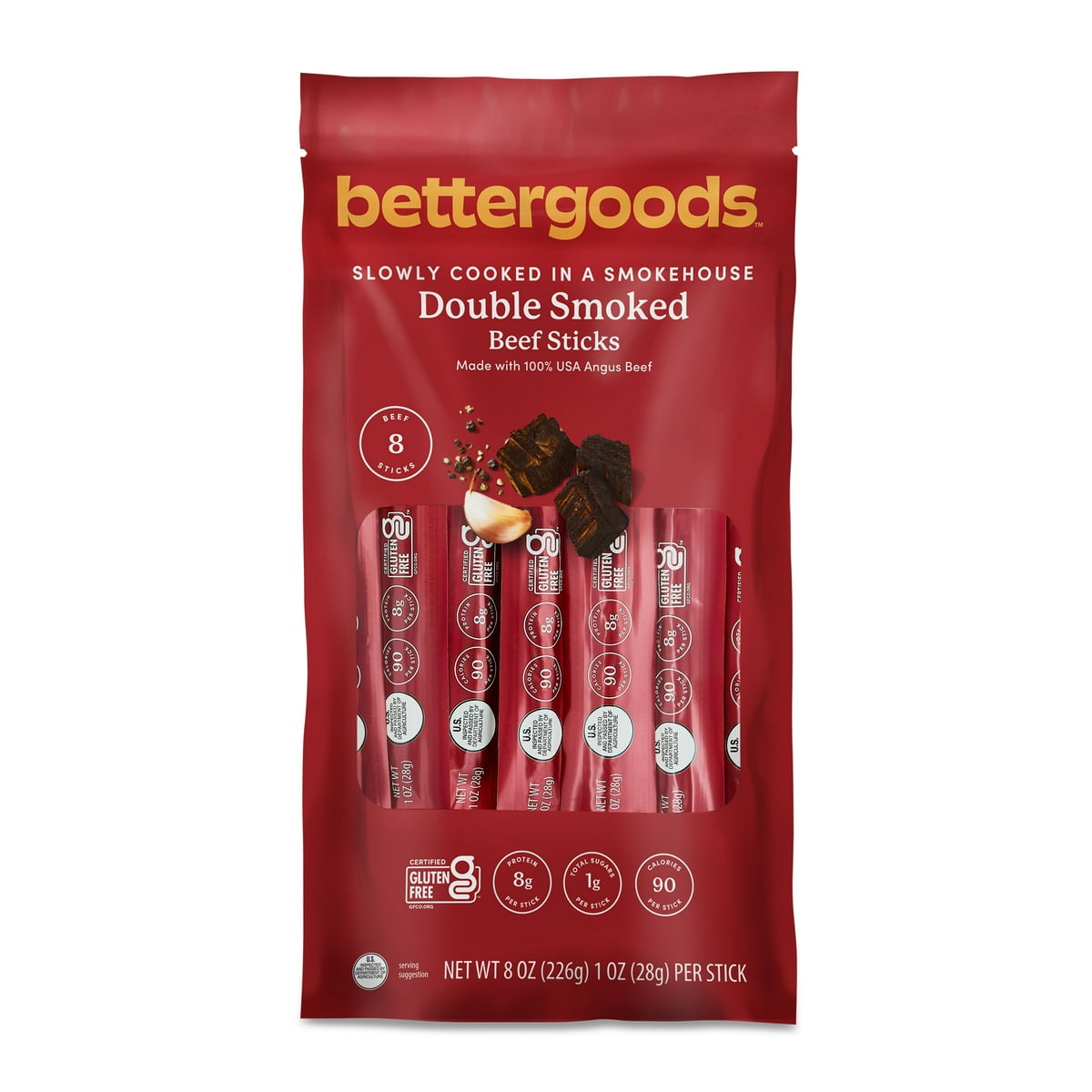 미국직구 bettergoods Double Smoked 227g / bettergoods Double Smoked Beef Sticks, 227g 1