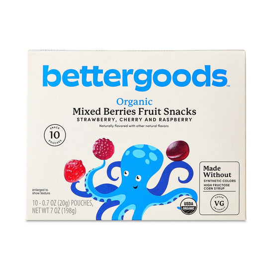 미국직구 bettergoods 20g / bettergoods Organic Mixed Berry Fruit Snacks, 20g, 10 Count x2 Bundle 1