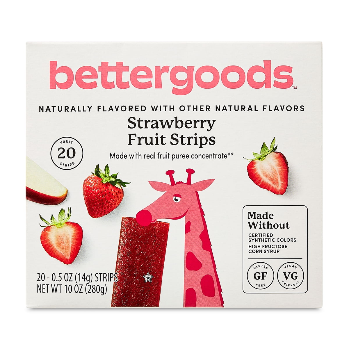 미국직구 bettergoods Strawberry Fruit 283g / bettergoods Strawberry Fruit Strips, 283g, 20 Count 1