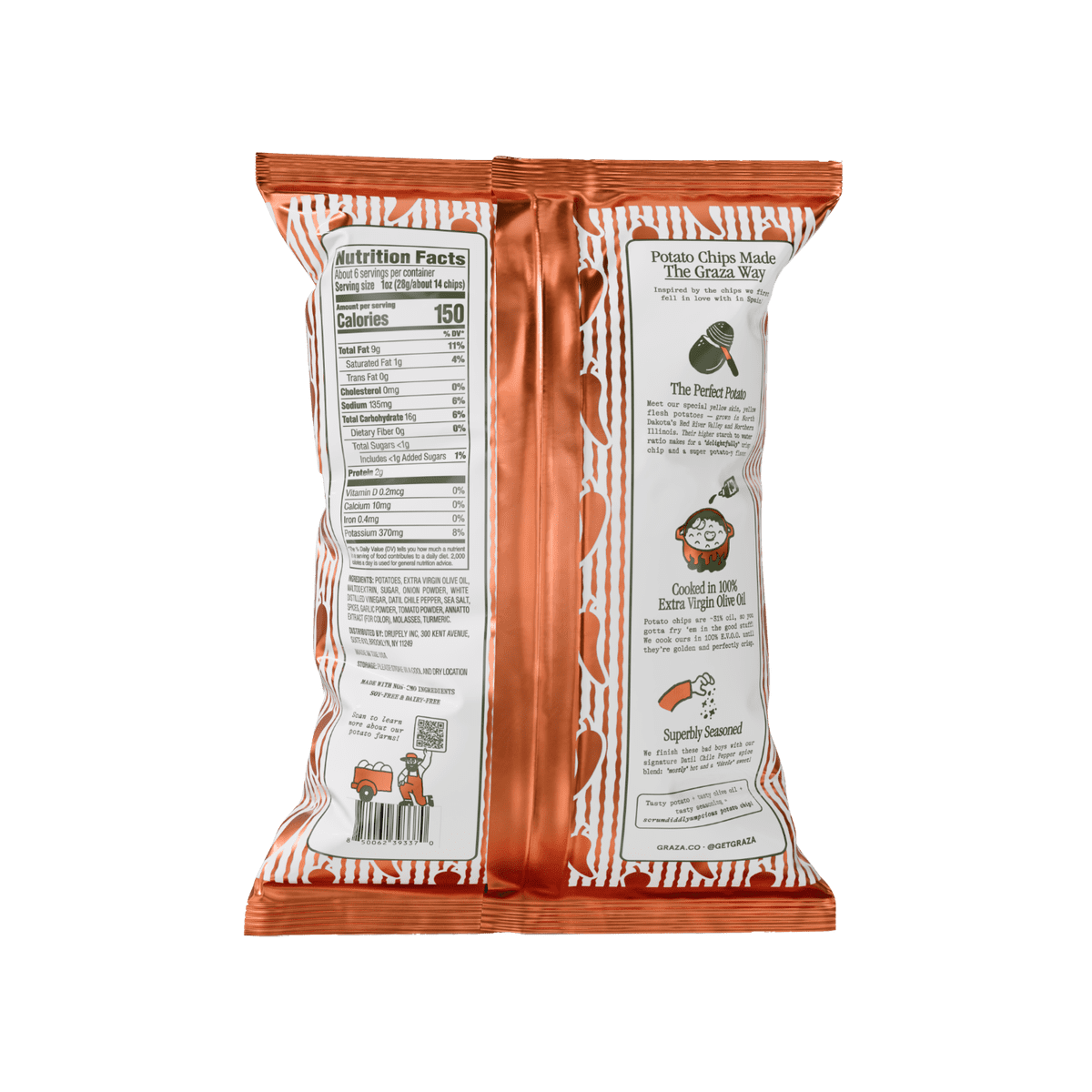 미국직구 Graza Hot N' 156g / Graza Hot N' Sweet Homestyle Potato Chips, 156g Bag 2