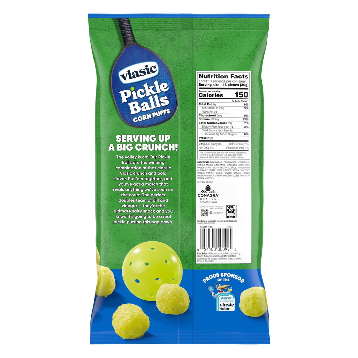 미국직구 Vlasic Pickle Balls 397g / Vlasic Pickle Balls Dill Pickle Flavored Corn Puffs, 397g 2