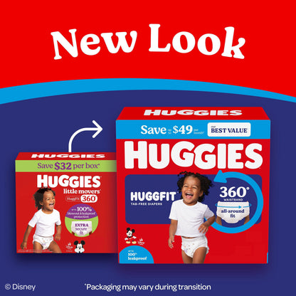 미국직구 하기스 리틀무버스 허그핏 360 기저귀 / Huggies Little Movers HuggFit 360 Diapers