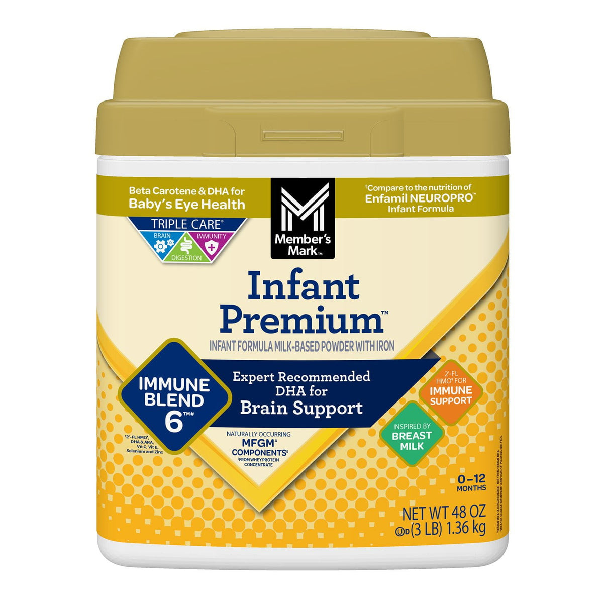 미국직구 멤버스마크 1.4kg / Member's Mark, Infant Premium, Infant Formula, 1.4kg 1