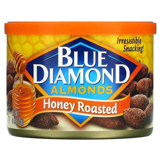 미국직구 Blue Diamond 견과 170g 2팩 / Blue Diamond, Almonds, Honey Roasted, 170g (170 g) Pack of 2 1