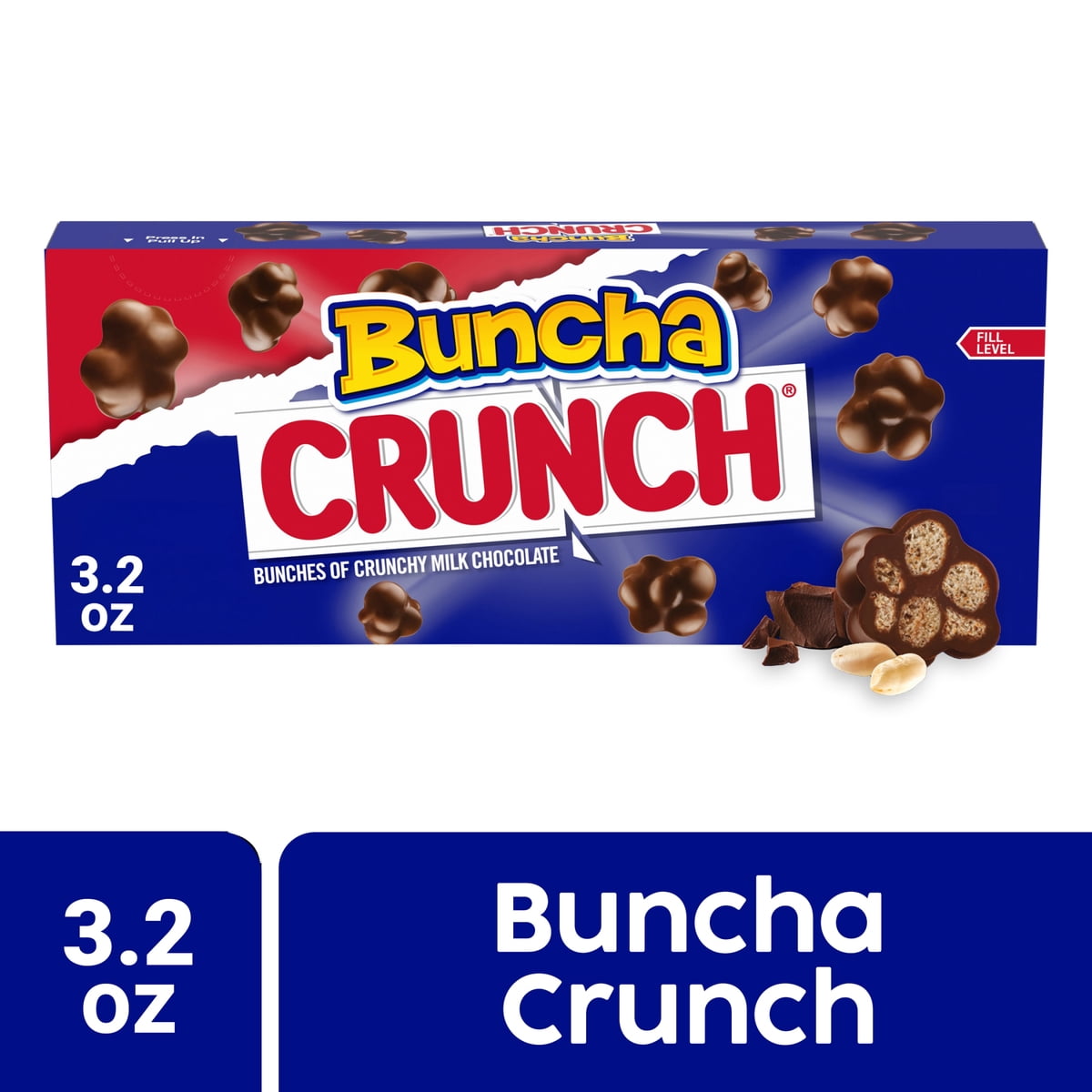 미국직구 Buncha CRUNCH 초콜릿 91g 2팩 / Buncha CRUNCH Candy, Pieces of Creamy Milk Chocolate with Crisped Ri 1