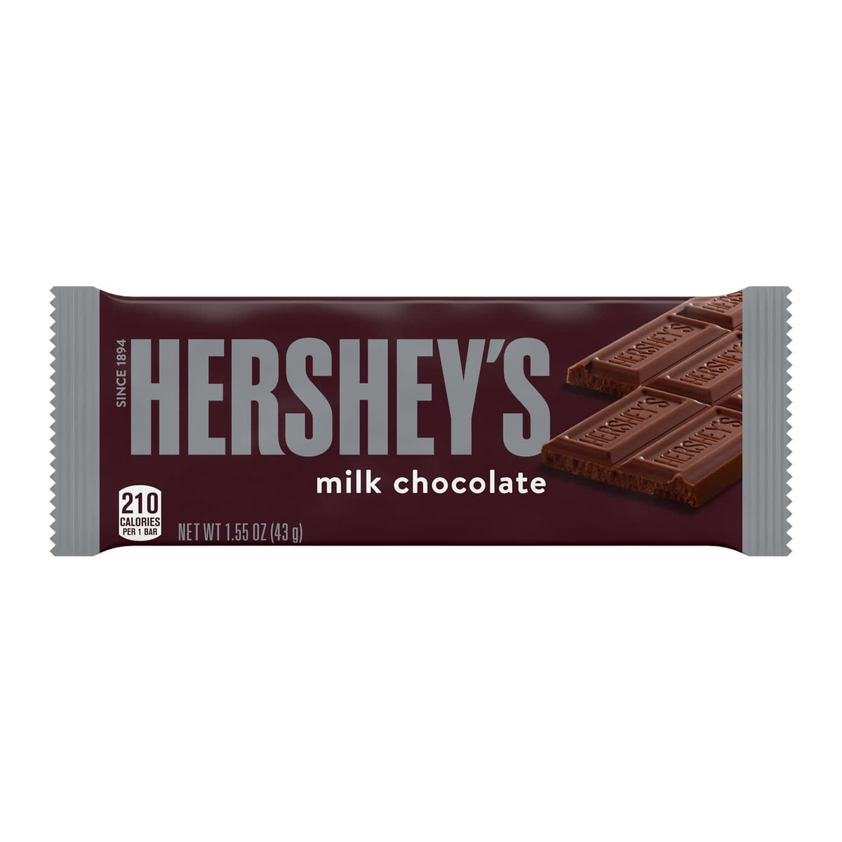 미국직구 Hershey's 초콜릿 44g 2팩 / Hershey's Milk Chocolate Full Size Candy Bar, 44g, 2 Pack Bund 2