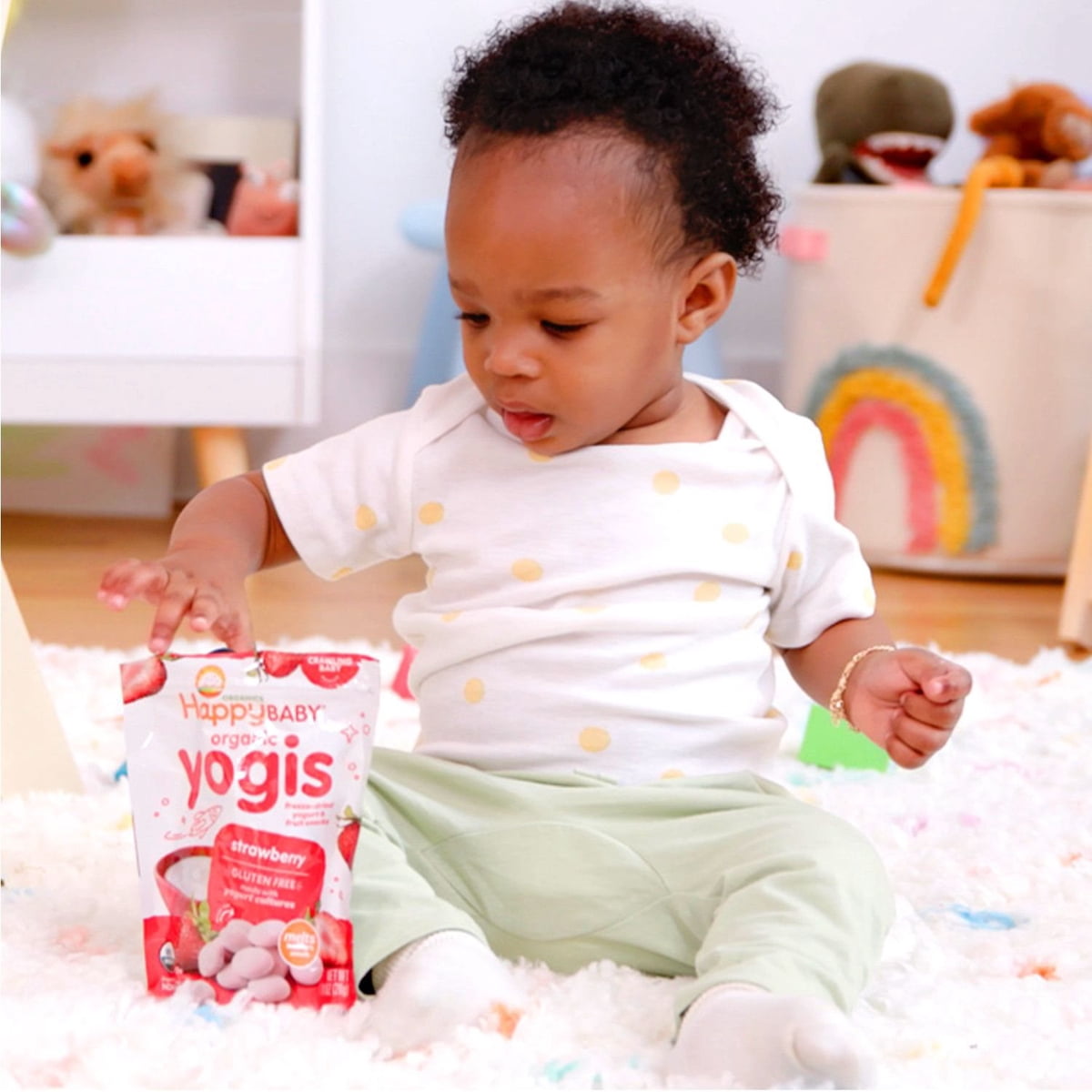 미국직구 HappyBABY Organics Yogis 28g 4팩 / HappyBABY Organics Yogis Melts Variety Pack, 28g, 4 5