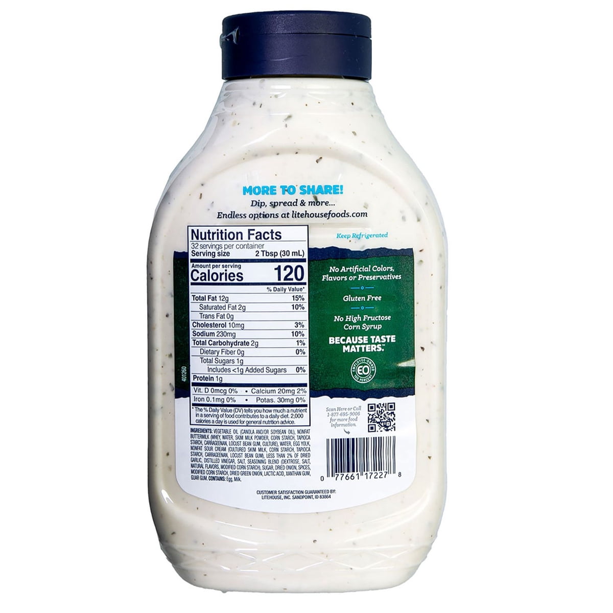 미국직구 Litehouse Homestyle Ranch 946ml / Litehouse Homestyle Ranch Dressing and Dip, 946ml 5