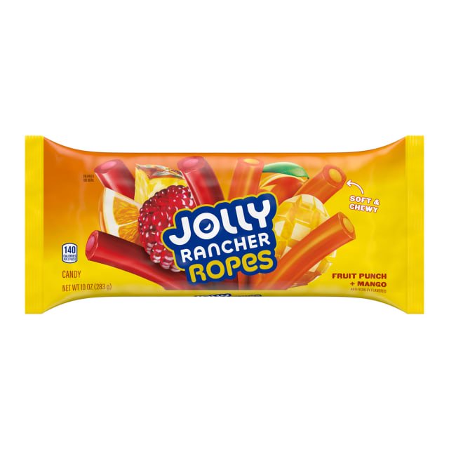 미국직구 JOLLY RANCHER Ropes 캔디 283g 2팩 / JOLLY RANCHER Ropes Fruit Punch and Mango Flavored C 2