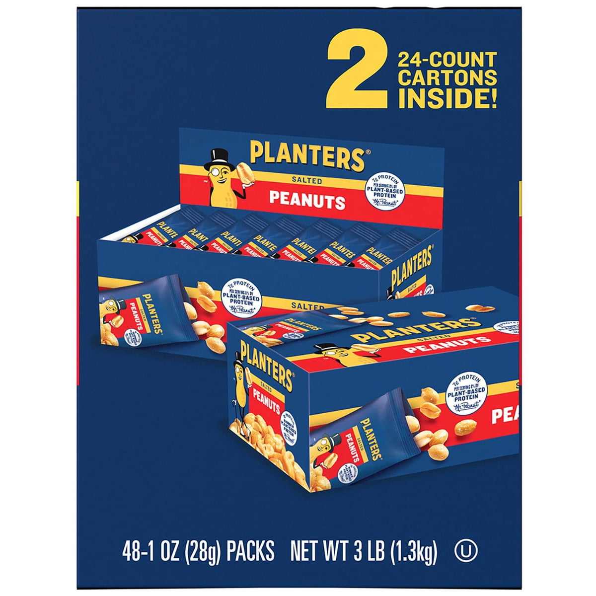 미국직구 Planters Salted Peanuts 견과 28g / Planters Salted Peanuts, Single-Serve Packs, 28g, 48 3