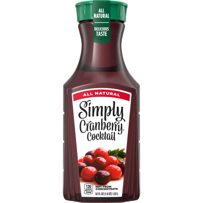 미국직구 심플리 Cranberry Cocktail Juice Drink Bottle, 52 fl oz