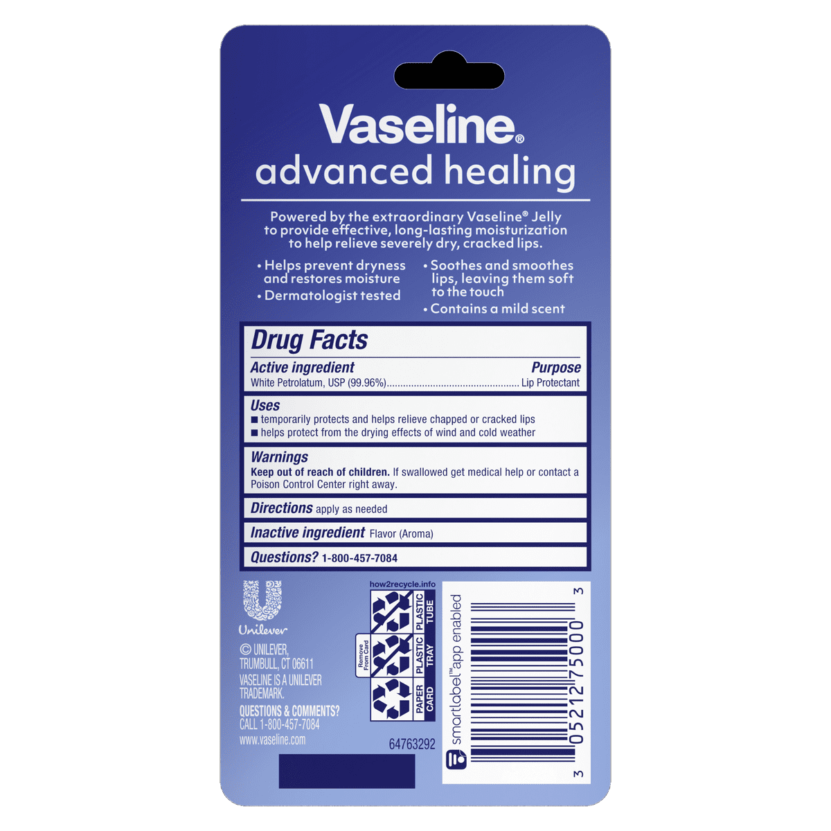 미국직구 Vaseline Lip Therapy 로션 10g 2팩 / Vaseline Lip Therapy Lip Balm Tube For Healthier Loo 5