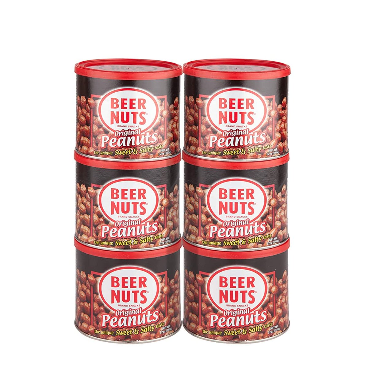미국직구 Beer 견과 340g / Beer Nuts Original Peanuts, 6 Cans x 340g Each, with Bybies Trail Mix 4