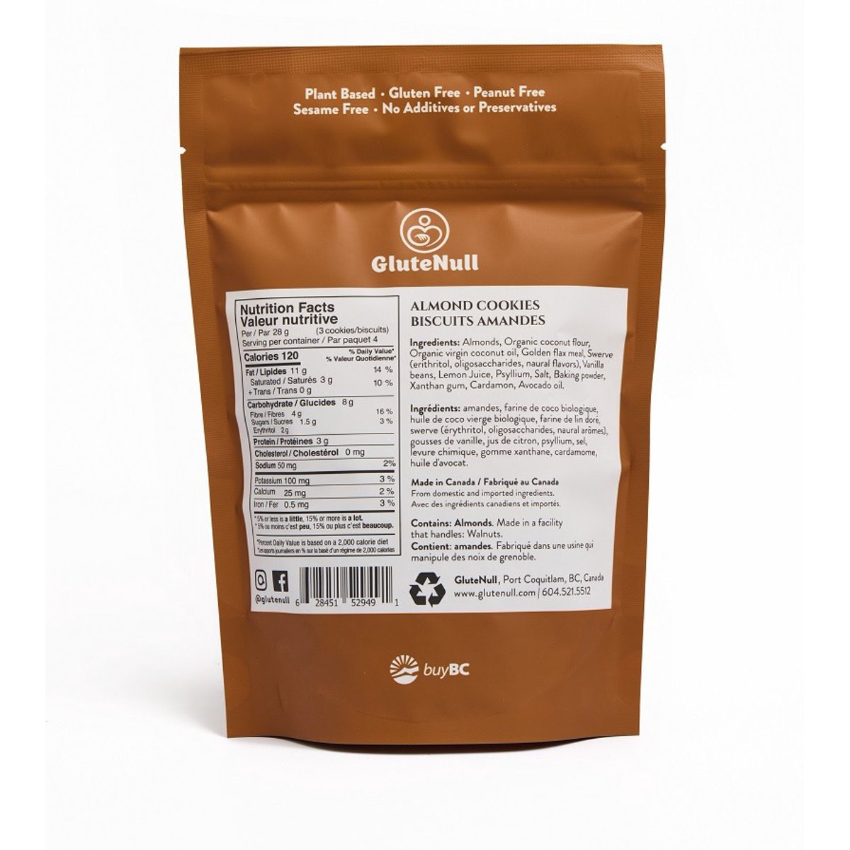 미국직구 견과 113g 12팩 / (Pack Of 12) Glutenull Cookie Almond 113g 2