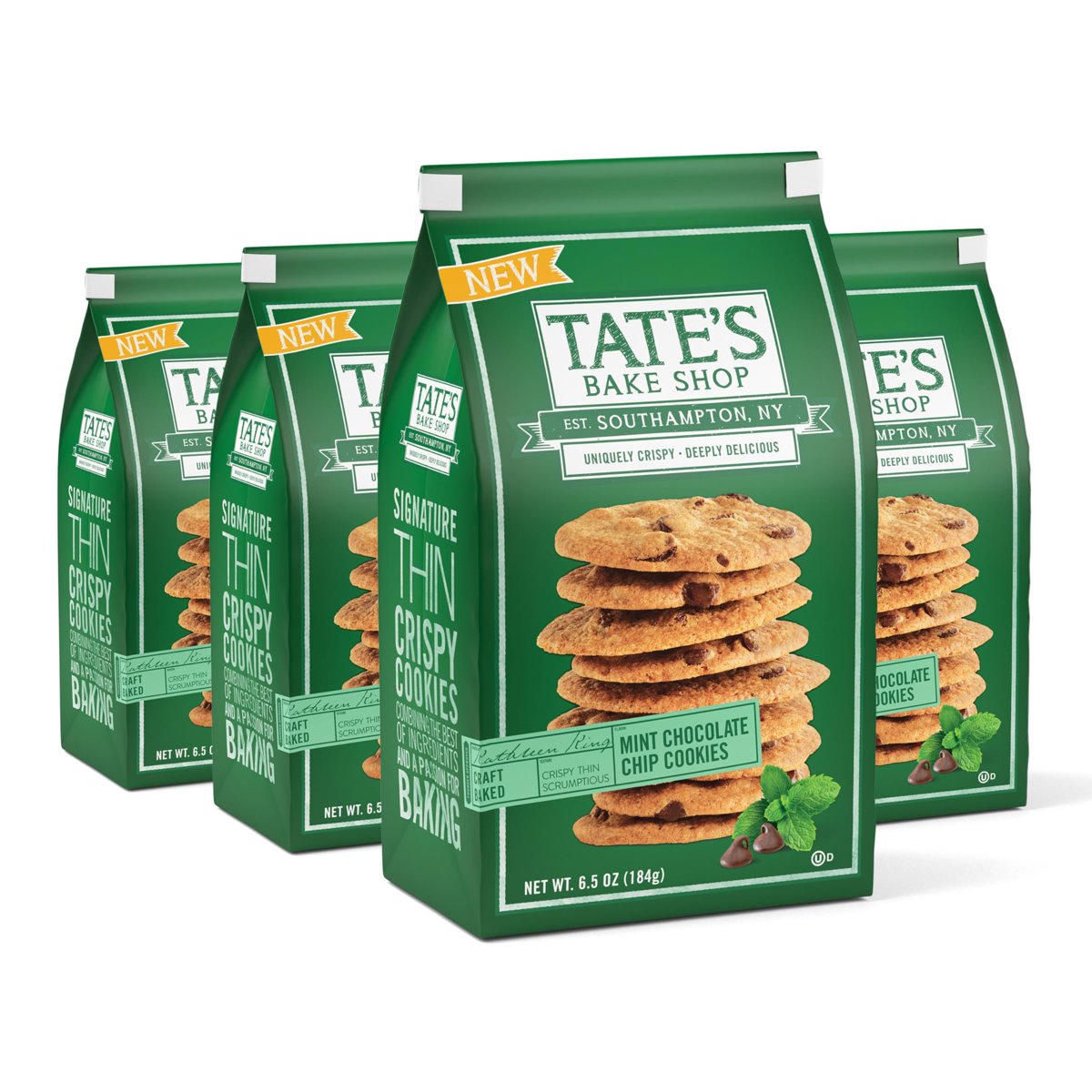 미국직구 3 Pack Tates 초콜릿 184g 3팩 / 3 Pack | Tates Bake Shop Mint Chocolate Chip Cookies, 4-18 2