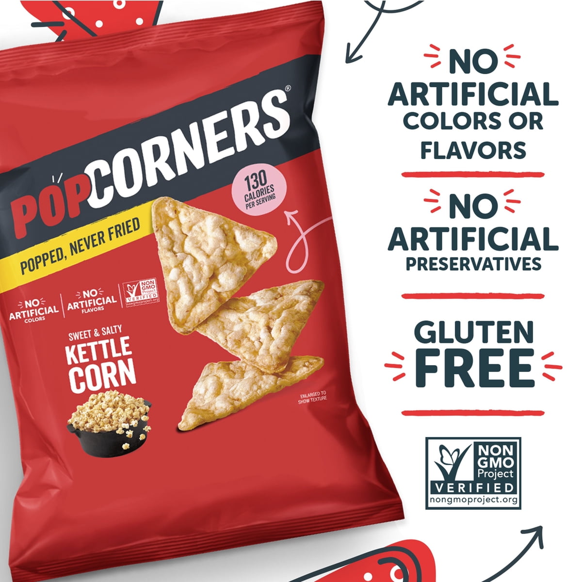 미국직구 PopCorners Sweet & 510g / PopCorners Sweet & Salty Kettle Corn Popped-Corn Snack, 510 4