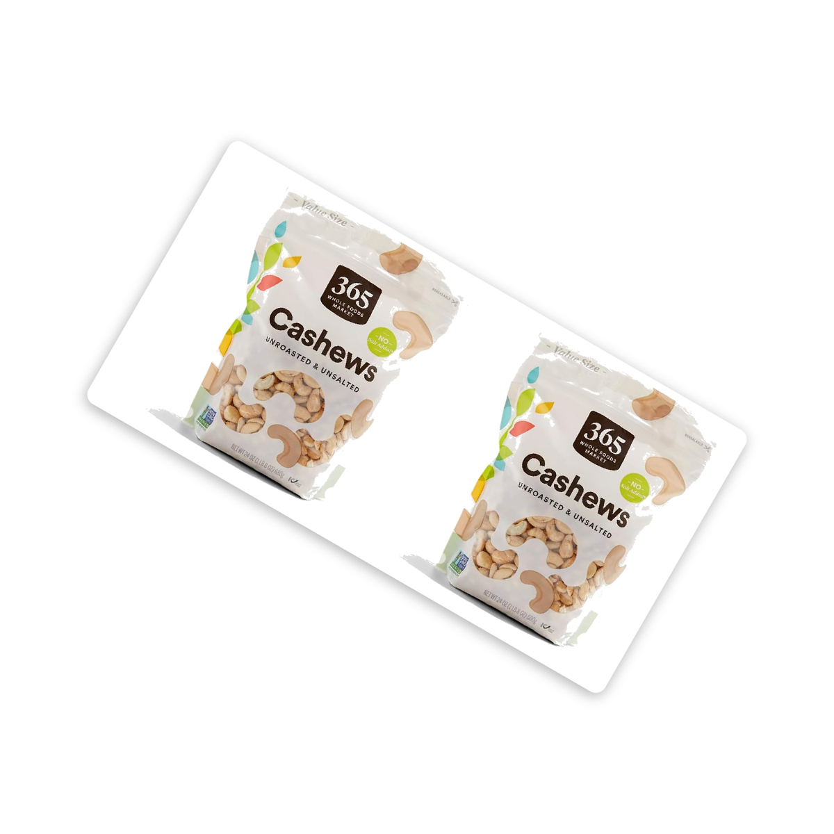 미국직구 2 Pack 365 견과 680g 2팩 / 2 Pack | 365 by Whole Foods Market Cashews Unsalted and Unroa 3