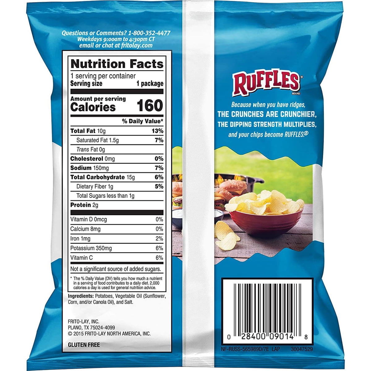 미국직구 Ruffles 28g / Ruffles Original Potato Chips, 28g, 50 pk. 4