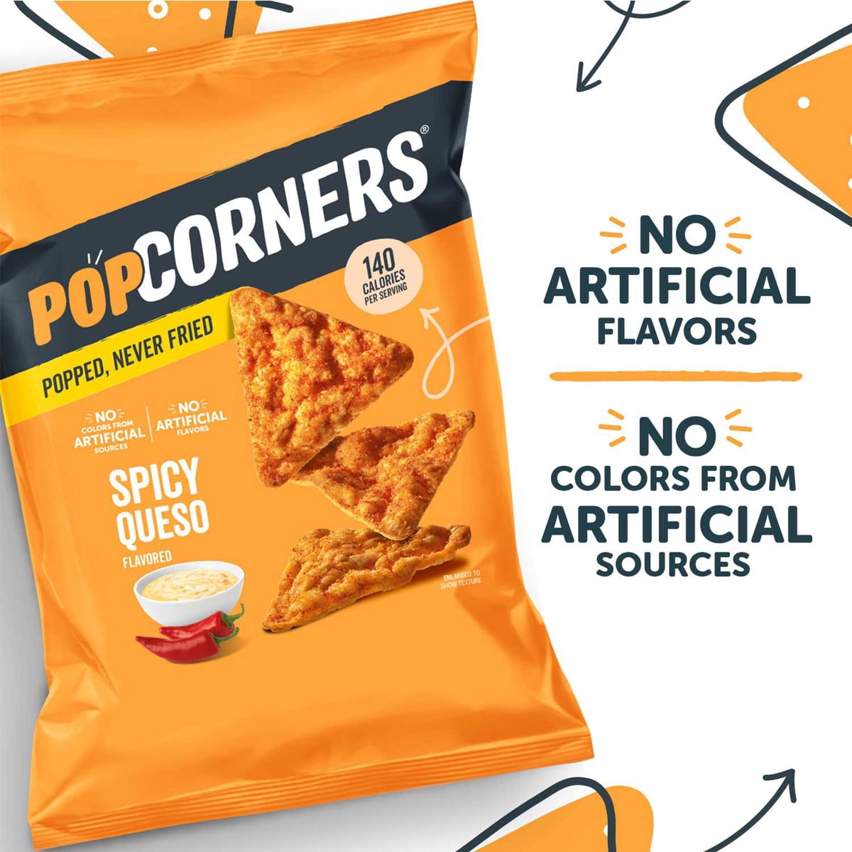 미국직구 PopCorners Spicy Queso 510g / PopCorners Spicy Queso Flavored Popped Corn Snacks, 510 4