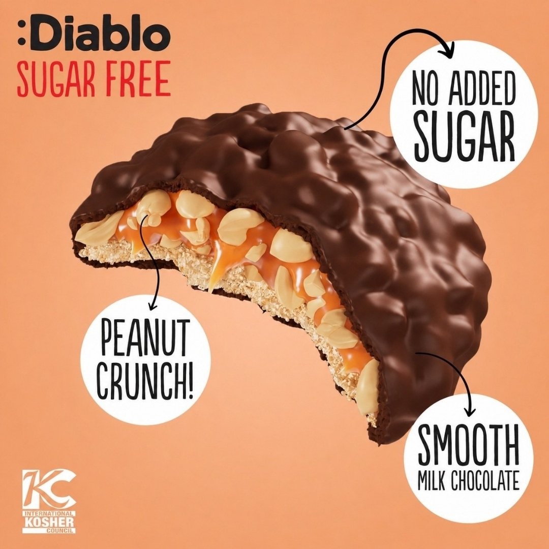 미국직구 Diablo Sugar Free 견과 100g / Diablo Sugar Free Caramel Peanut Biscuit Cookies No Sugar 2