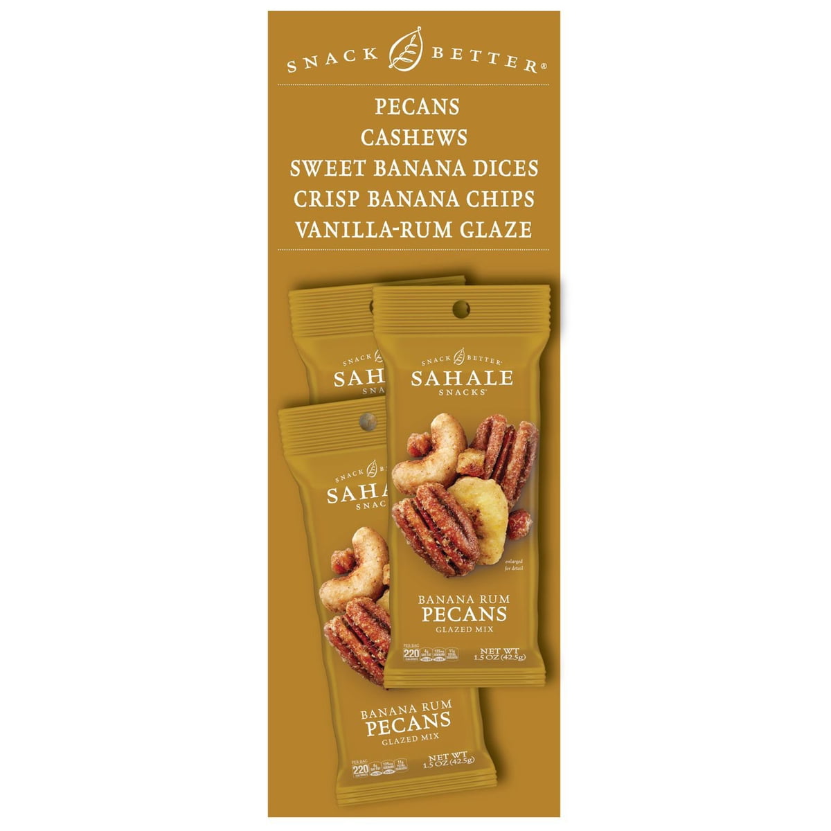 미국직구 Sahale Snacks Banana 견과 43g / Sahale Snacks Banana Rum Pecans Glazed Mix, 43g, 15 pk. 4